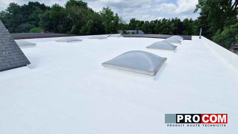 peinture cool roof, peinture réfléchissante, peinture toiture blanche anti-chaleur PROCOM